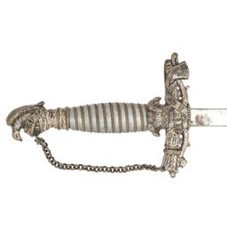 Improved Order of Red Men Fraternal Sword Named to Elisha Pease (Three Time Texas Governor)