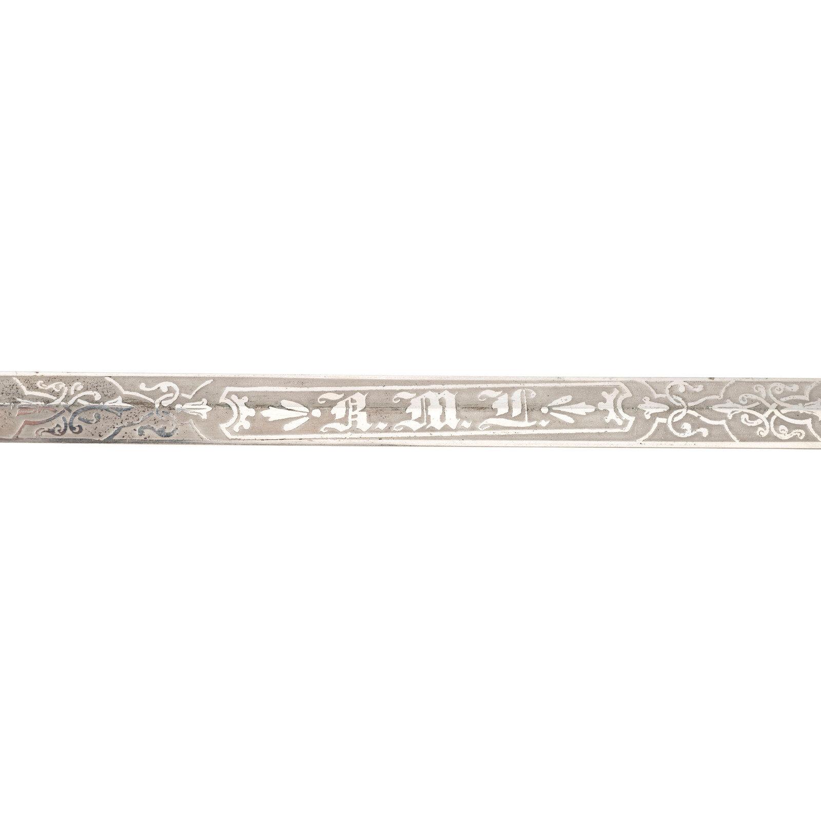 Improved Order of Red Men Fraternal Sword Named to Elisha Pease (Three Time Texas Governor)