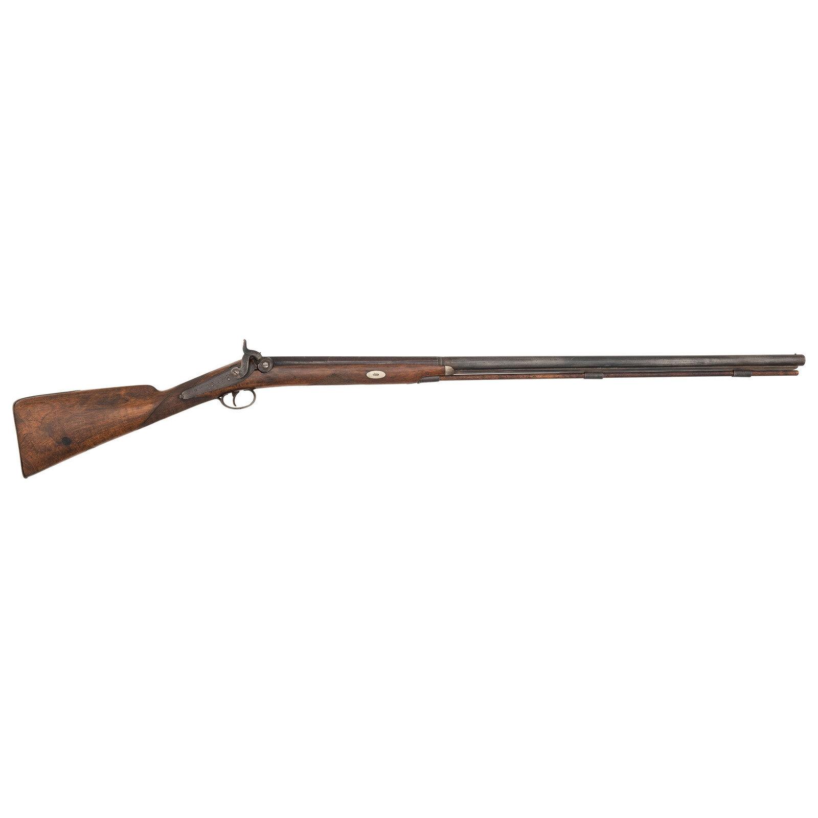 Half Stock Percussion Fowler by Manton & Co.