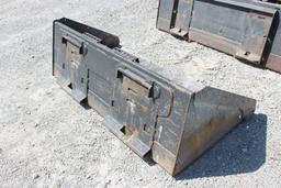 Skid Steer Bobcat smooth bar bucket