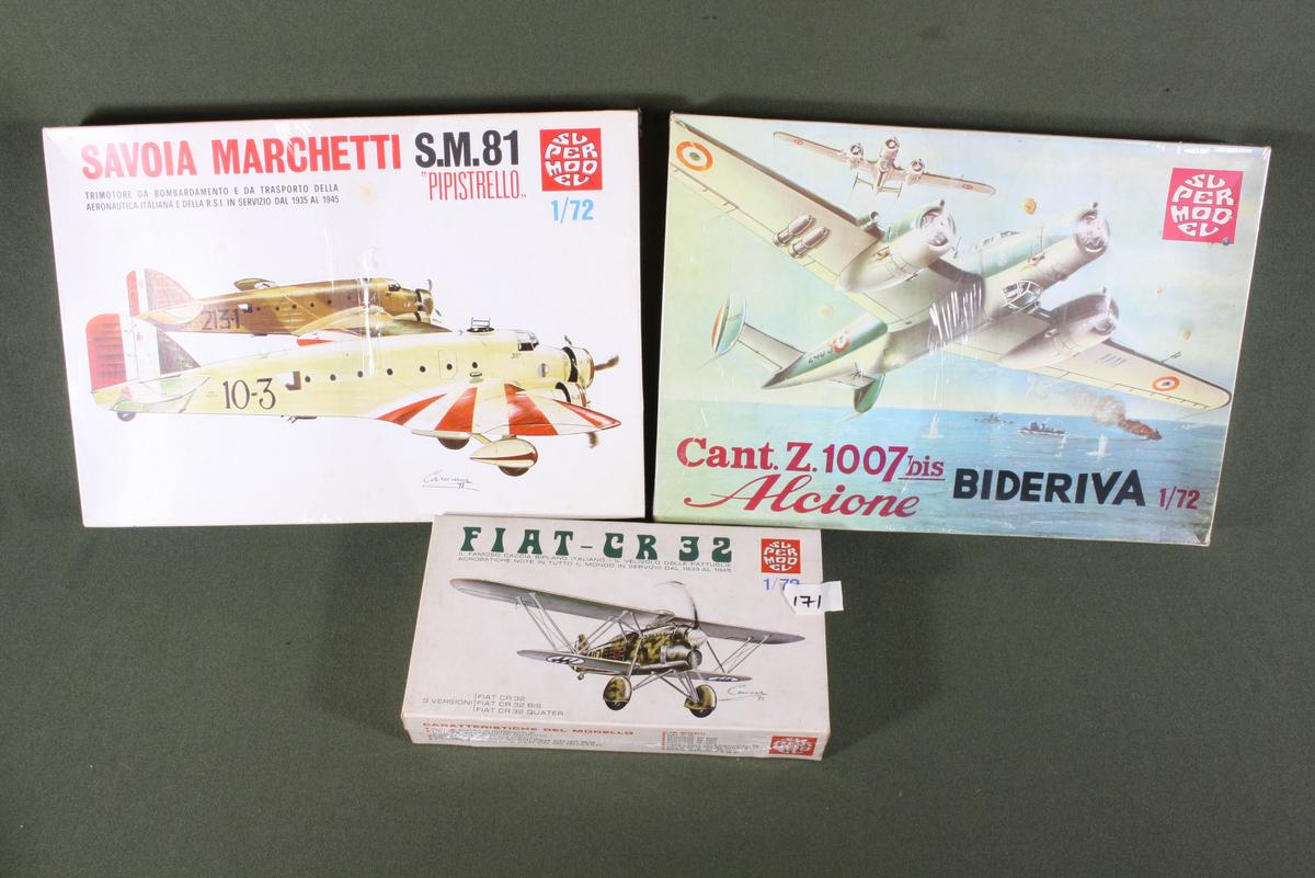 Vintage SuperModel Scale Model Kits (3)