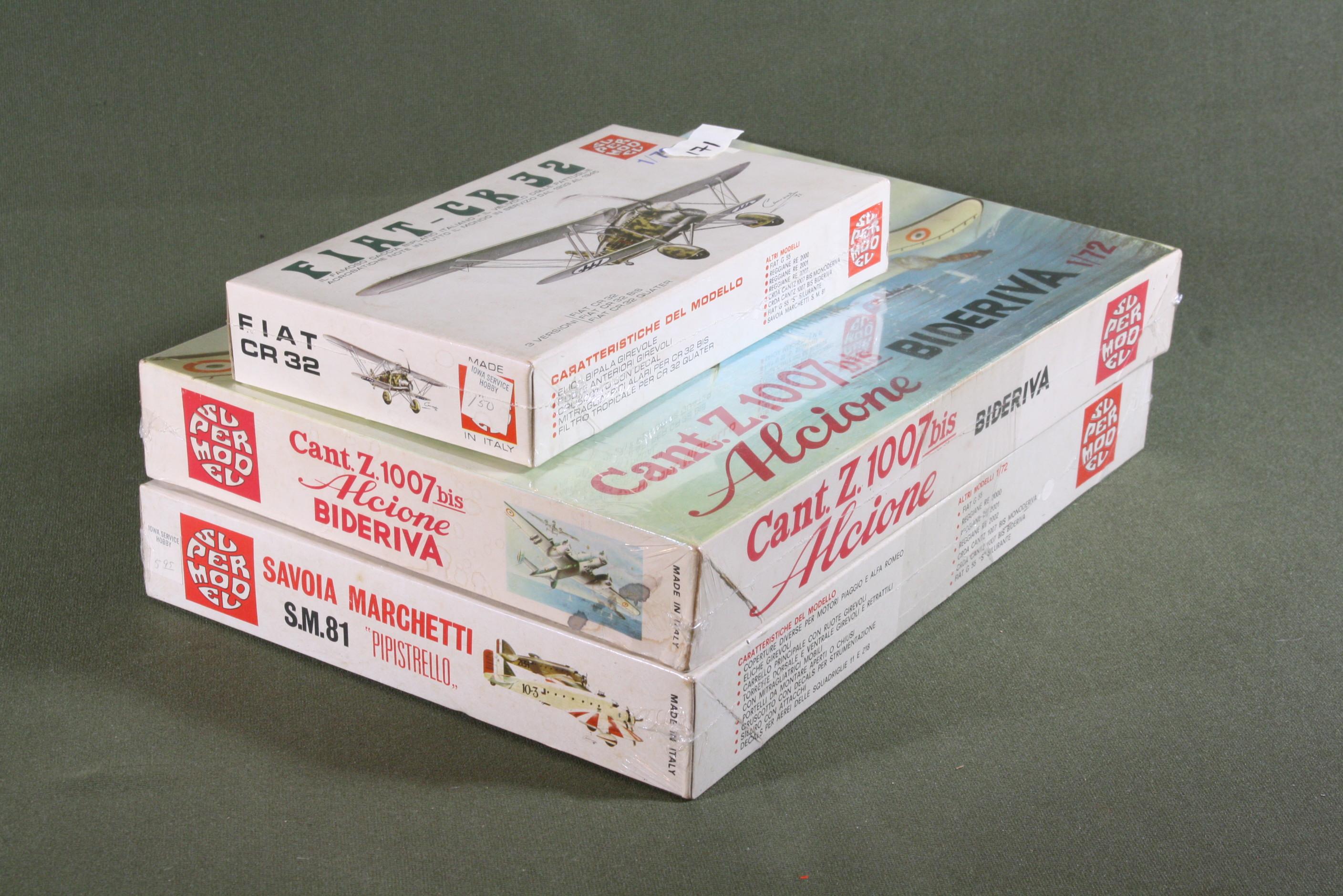 Vintage SuperModel Scale Model Kits (3)