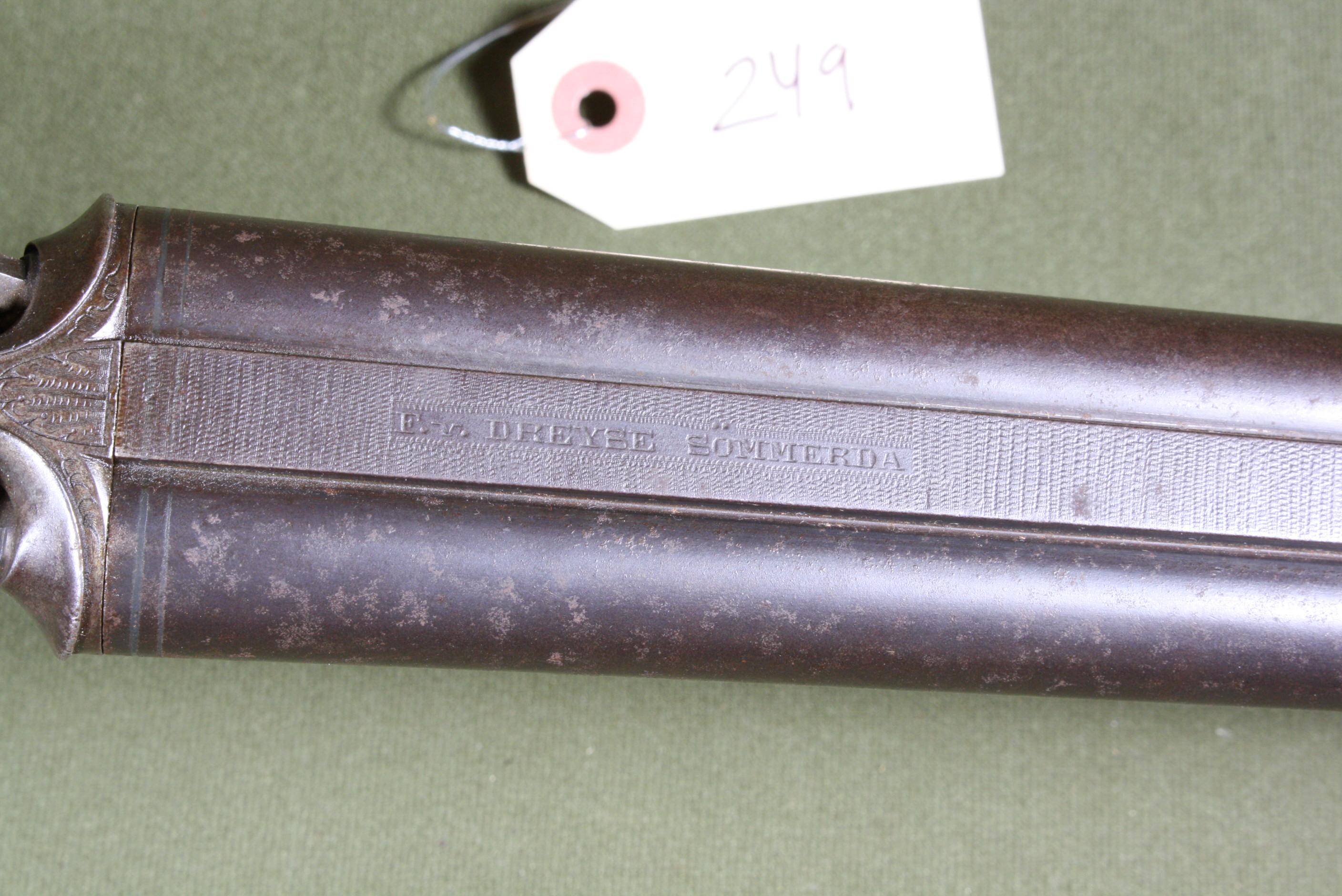 F.V. Dreyse Sommerda Double Barrel 16 ga. Shot Gun