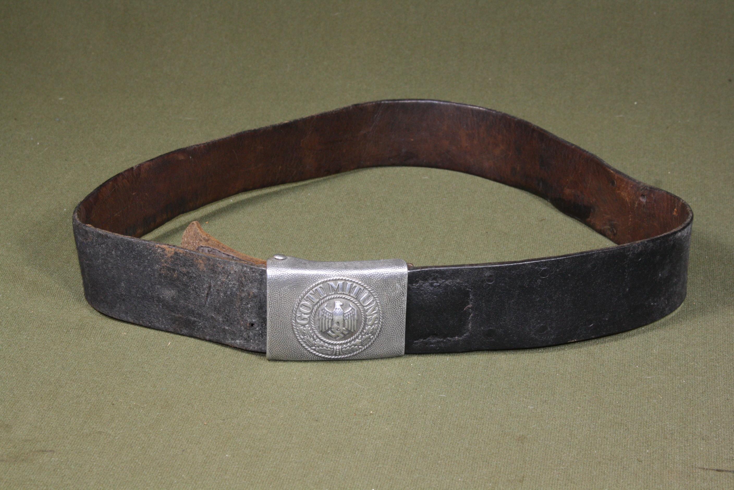 WWII German Belt Buckle with Belt