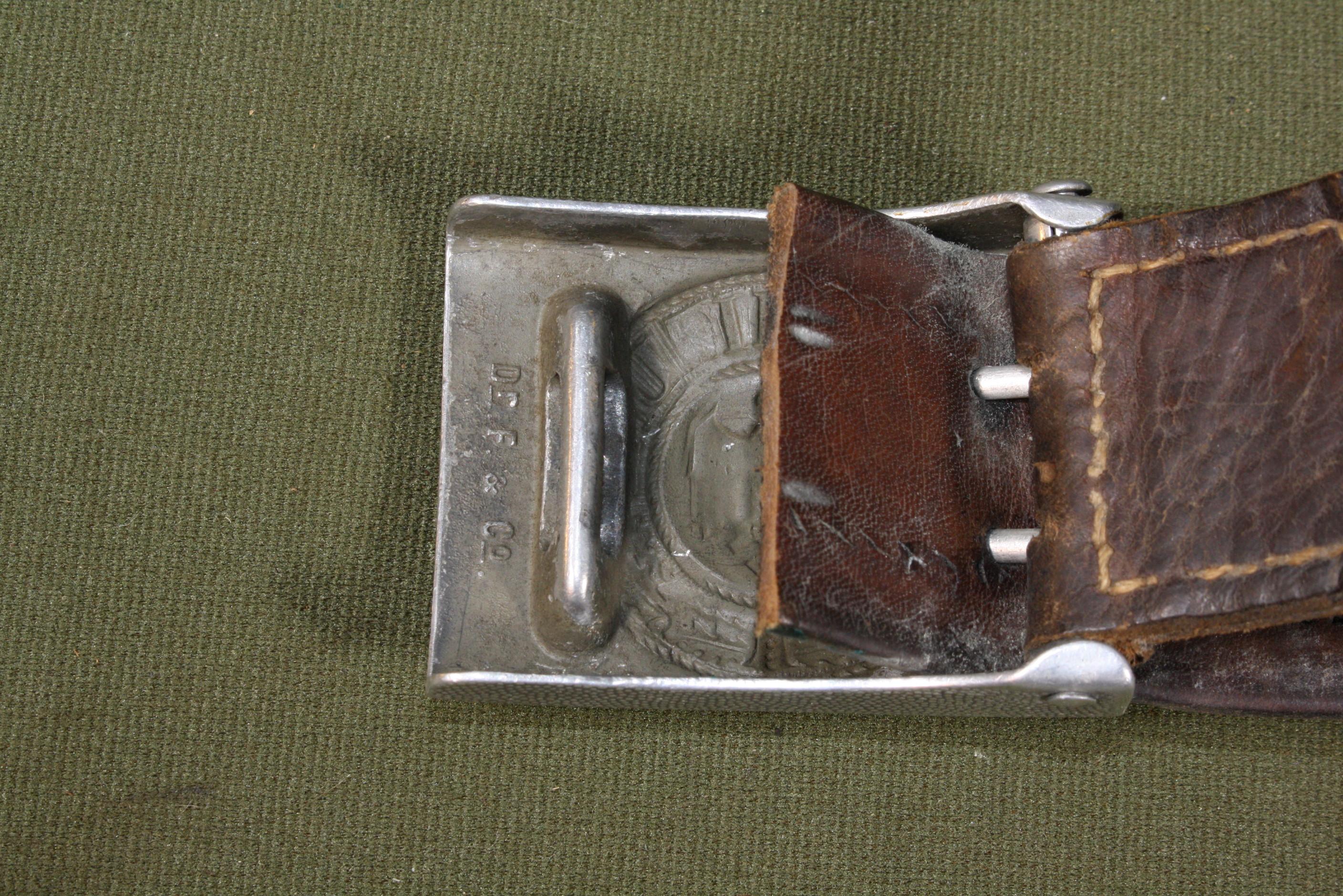 WWII German Belt Buckle with Belt