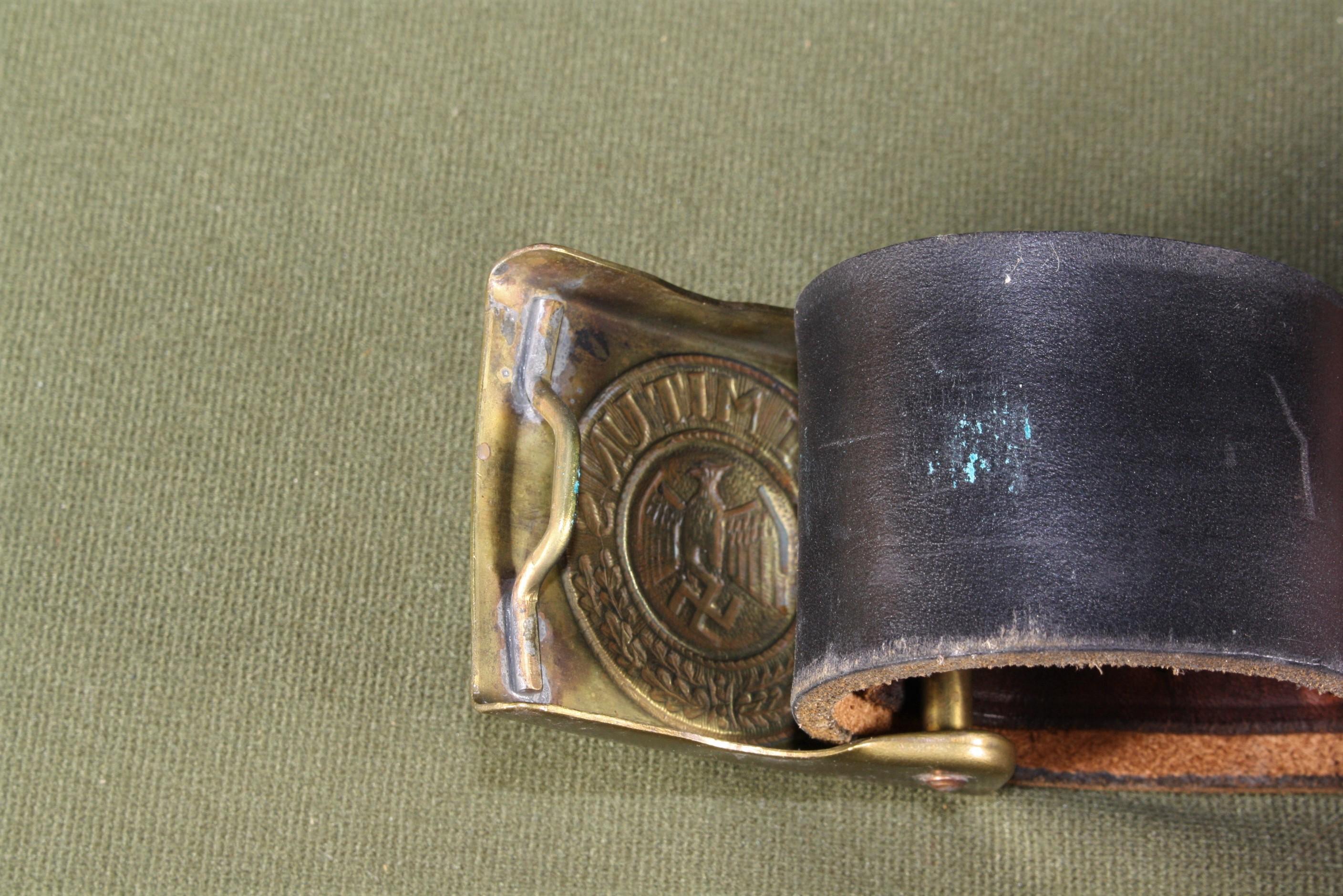 WWII German Belt Buckle with Belt