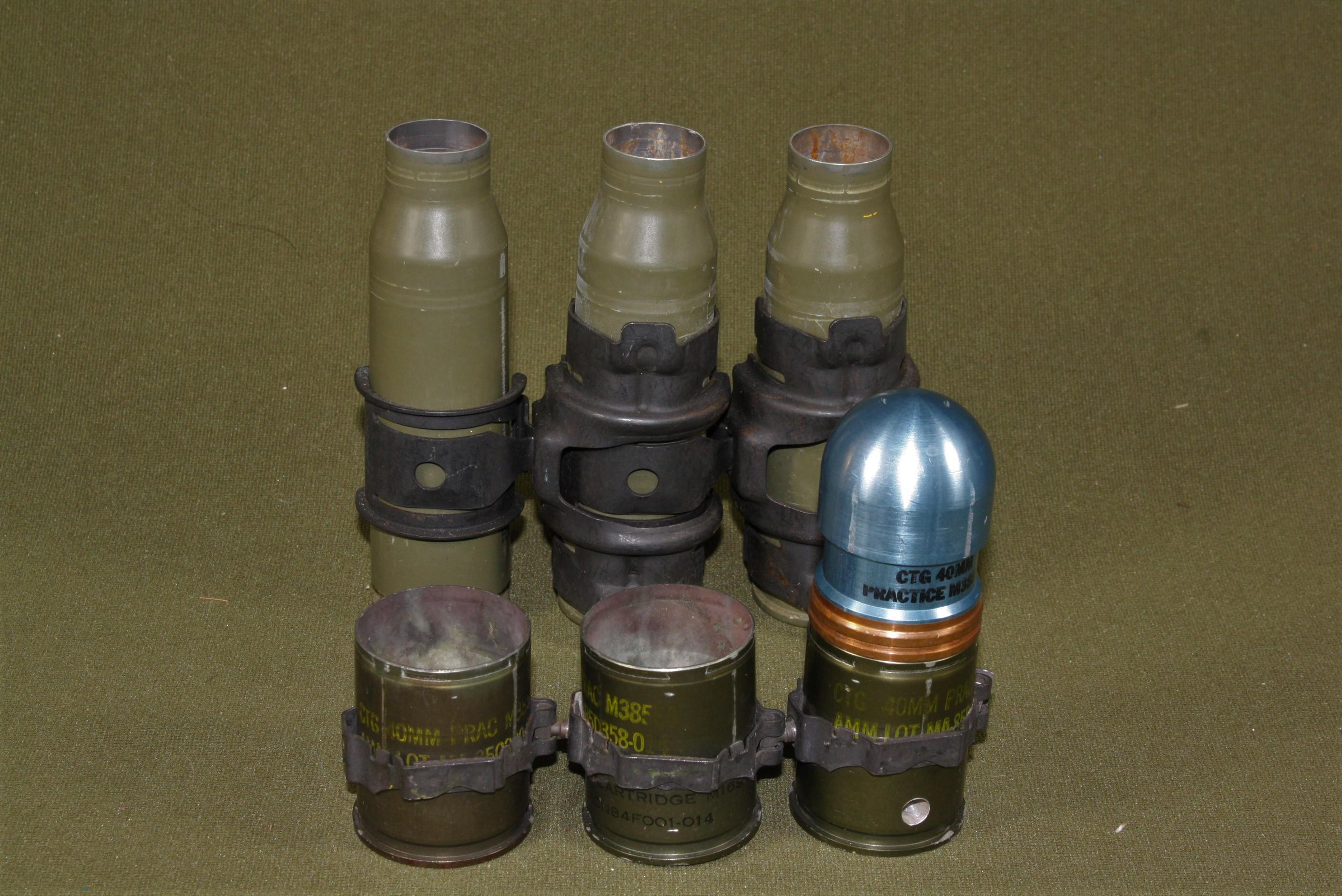 CTG 40mm Inert Practice Round M385E4 plus casings