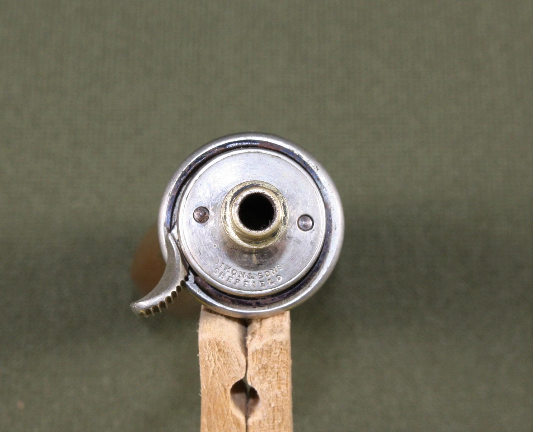 English Bag Shaped Powder Flask