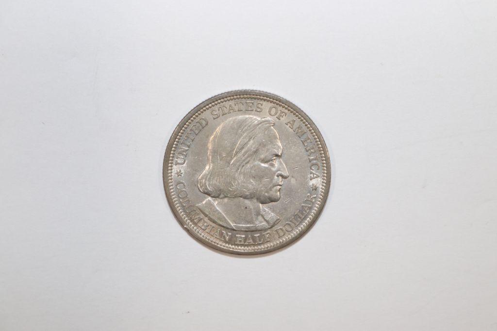 1893 Columbian silver commemorative half dollar