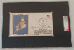 Vintage Mickey Mantle Yankees SGC Autographed Signed Cachet Slabbed Envelope HOF MLB Baseball