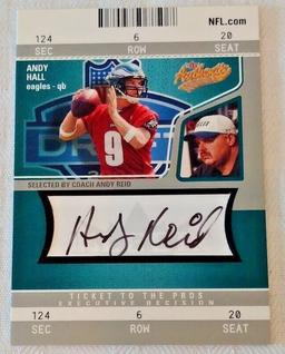 2004 Authentix NFL Football Andy Reid Rookie Card RC Autograph Signed 122/250