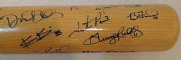 2011 Team Signed Autographed Full Size Baseball Bat Phillies MLB Highland Mint COA Halladay Utley