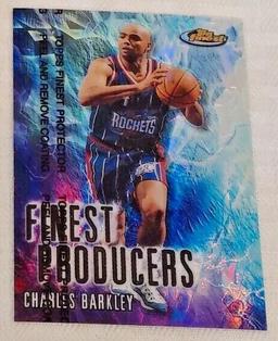 Vintage 1999 Topps Finest NBA Basketball Refractor Insert Card Charles Barkley Producers Suns Sixers