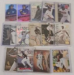 60 Different Frank Thomas Insert Card Lot 1990s White Sox HOF Gold DieCut #'d Proof Crowns MLB