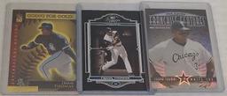 60 Different Frank Thomas Insert Card Lot 1990s White Sox HOF Gold DieCut #'d Proof Crowns MLB