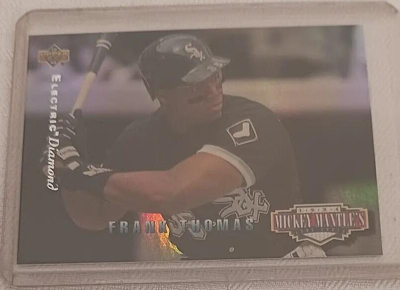 60 Different Frank Thomas Insert Card Lot 1990s White Sox HOF Gold DieCut #'d Proof Crowns MLB