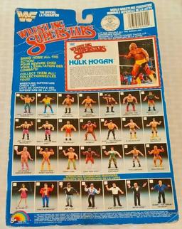 Vintage WWF LJN Wrestling Figure MOC One Man Gang Poster Bio WWE Error Back Hulk Hogan