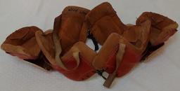 Vintage 1946 Game Used? NFL Football Shoulder Pads Jim Jones Detroit Lions GU Red 40F Rare