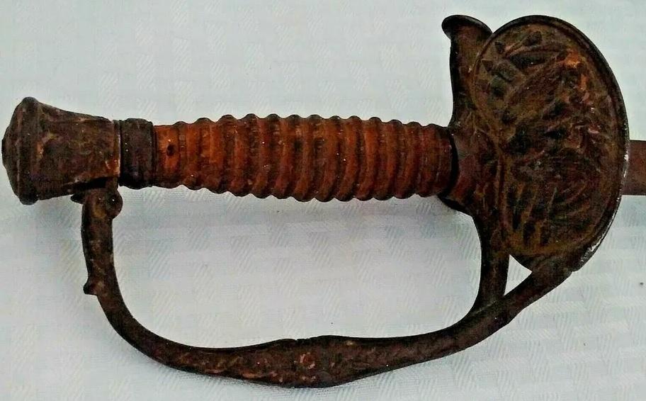 2 Vintage Antique Metal Sword Dagger Lot 33'' C.K. & Co German Artillery Kasier Military? Decor
