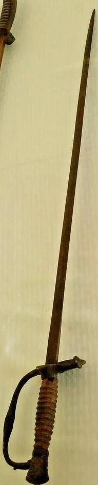 2 Vintage Antique Metal Sword Dagger Lot 33'' C.K. & Co German Artillery Kasier Military? Decor