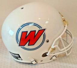 Rare 1990s Watkins Motor Lines Trucking Driver Employee Only Gift Full Size Football Helmet NFL