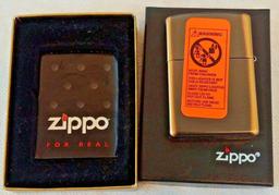 2003 Zippo Lighter Sealed New Mocha Latte Box Paperwork #20490 Orange Sticker Rare