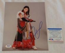 Hikaru Shida Autographed Signed PSA COA 8x10 Photo WWF WWE AEW Japan Wrestling