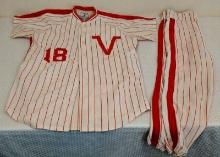 Vintage 1950s 1960s Alden Baseball Town Little League Jersey Prop Costume Pants Rare Nice LLWS #18