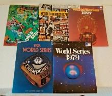 Vintage Baseball World Series Program Lot 1975 1976 1977 1978 1979 Full Run MLB Stars HOFers