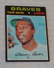 Vintage 1971 Topps MLB Baseball Card #400 Hank Aaron Braves HOF