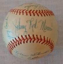 Vintage 1955 Louisville Colonels Team Signed Autographed Baseball Ball Red Sox Minor League AAA MLB