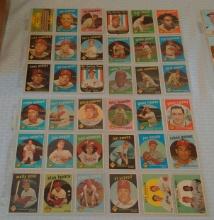 Vintage 1959 Topps MLB Baseball Philadelphia Phillies Complete 36 Card Set Stars HOFers