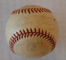 Vintage 1961 Buffalo Bisons Minor League Team Signed Baseball
