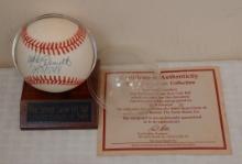 Mike Schmidt Autographed Signed ROMLB Baseball Ball SE 500 HR Inscription w/ Case COA Phillies