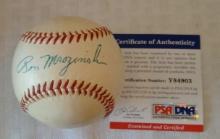Ron Mrozinkski Autographed Signed Vintage Giles Baseball PSA COA Phillies MLB Spalding