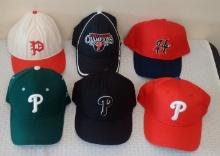 MLB Phillies Hat Cap Lot Snapback Fitted Black Green Red Throwback NewEra American Needle Senators