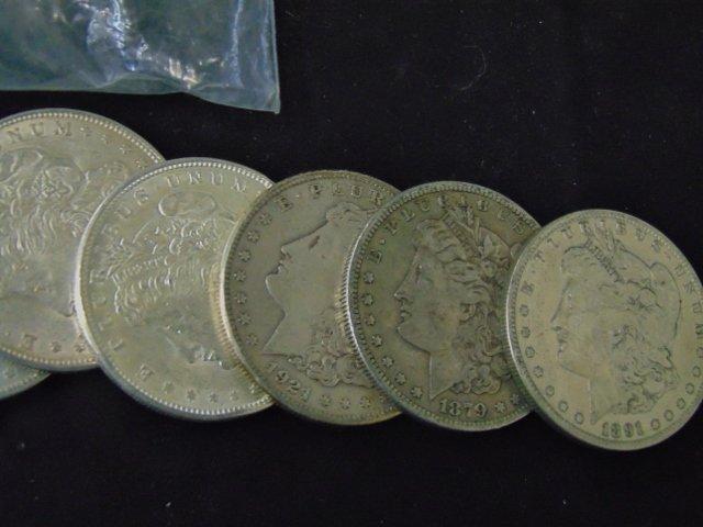 Lot Of 10 Morgan Silver Dollars