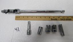 Kobalt Long Reach Ratchet Wrench With A Few Accessories