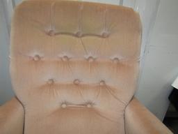 Vtg 1975 Upholstered Swivel Rocker By Best Chairs  LOCAL PICK UP ONLY