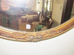 Vtg Hubbuch Glass Co. Wall Mirror In Beautiful Ornate Frame  (LOCAL PICK UP ONLY)