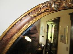 Vtg Hubbuch Glass Co. Wall Mirror In Beautiful Ornate Frame  (LOCAL PICK UP ONLY)