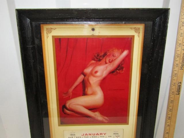 Authentic 1955 Marilyn Monroe " Golden Dreams " Calendar And A Copy Of Her