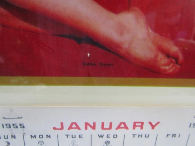 Authentic 1955 Marilyn Monroe " Golden Dreams " Calendar And A Copy Of Her