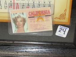 Authentic 1955 Marilyn Monroe " Golden Dreams " Calendar And A Copy Of Her