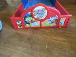 Paw Patrol Toddler Bed And Bookcase (LOCAL PICK UP ONLY)