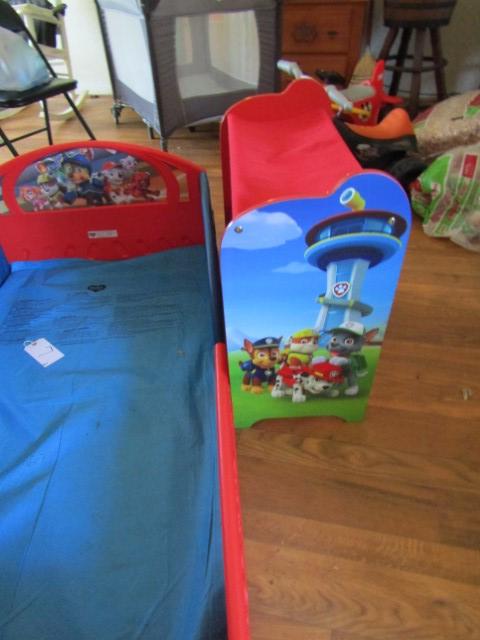 Paw Patrol Toddler Bed And Bookcase (LOCAL PICK UP ONLY)