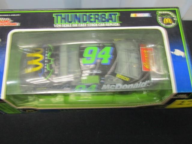 N I B Vtg 1995 Bill Elliott #94 Mcdonald's Thunderbat Diecast Race Car