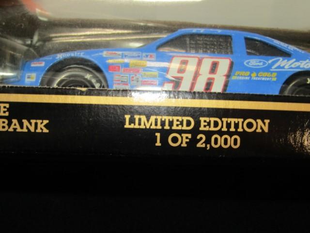 N I B Vtg 1994 Jody Ridley #98 Diecast Race Car Bank