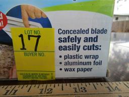 N I B Wraptastic Manual Plastic Wrap, Aluminum Foil And Wax Paper Dispenser