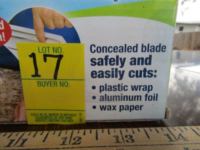 N I B Wraptastic Manual Plastic Wrap, Aluminum Foil And Wax Paper Dispenser